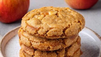 These Caramel Apple Cider Cookies are soft, chewy, and bursting with warm spiced apple flavors, gooey caramel, and cozy fall vibes in every bite!