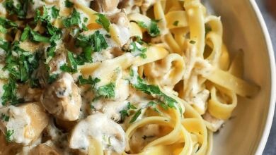 Creamy, dreamy, and ready in no time! This Instant Pot Chicken Alfredo is packed with tender chicken, rich Parmesan sauce, and silky fettuccine for the perfect comfort meal.